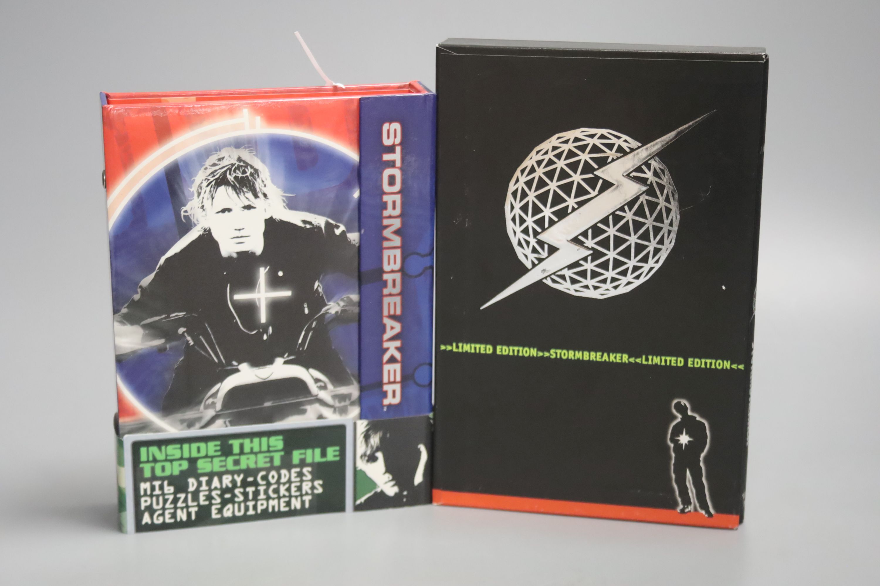 Horowitz, Anthony – Stormbreaker, limited collector’s edition, 12mo, hardback, signed and numbered (591/750) (in original case, minor scuffs) Walker Books, 2005., Horowitz, Anthony – Stormbreaker, ‘Top Secret’ collector’